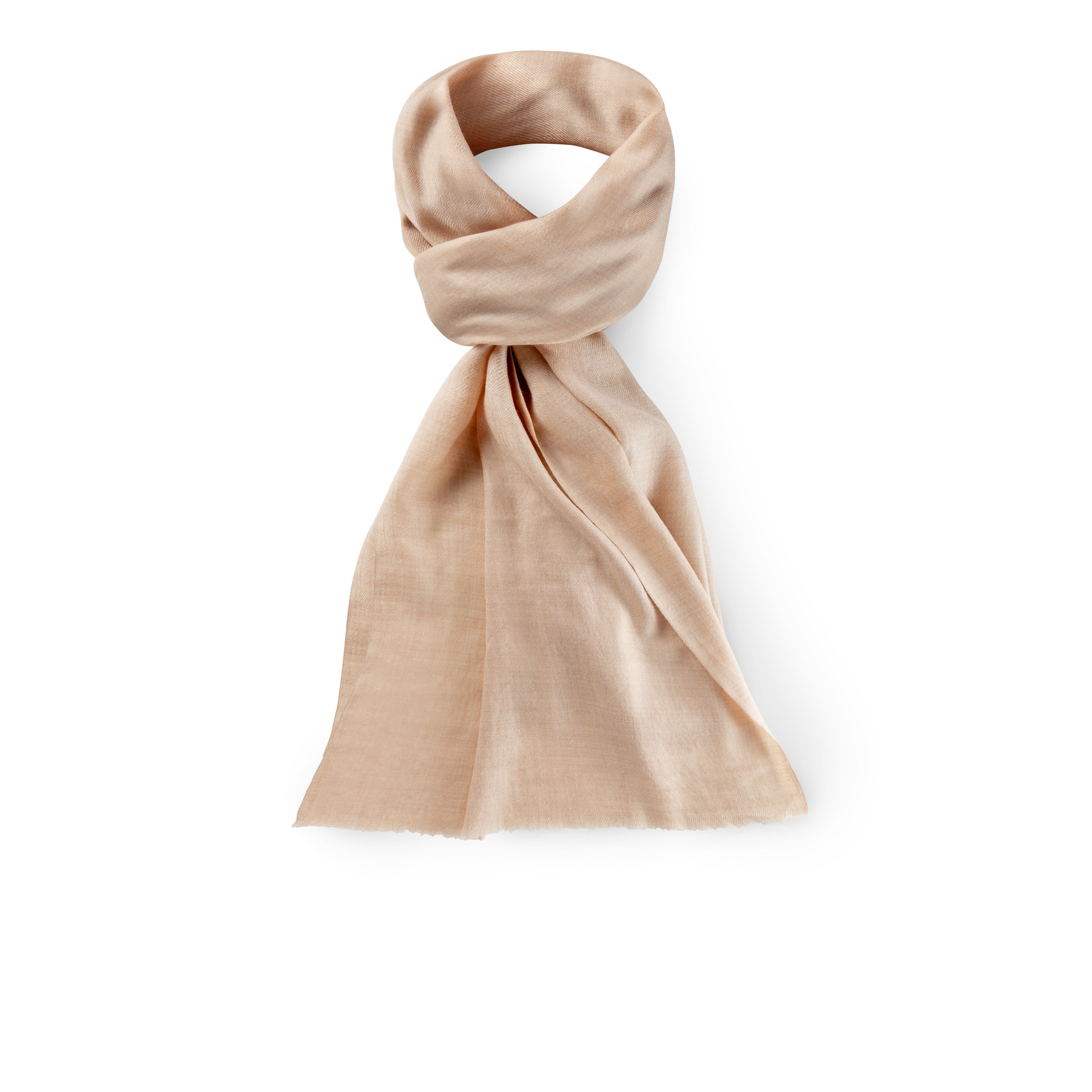 Kleiner Kaschmir Schal - Naturbeige