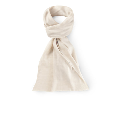 Natural Small Pashmina Cashmere Scarf