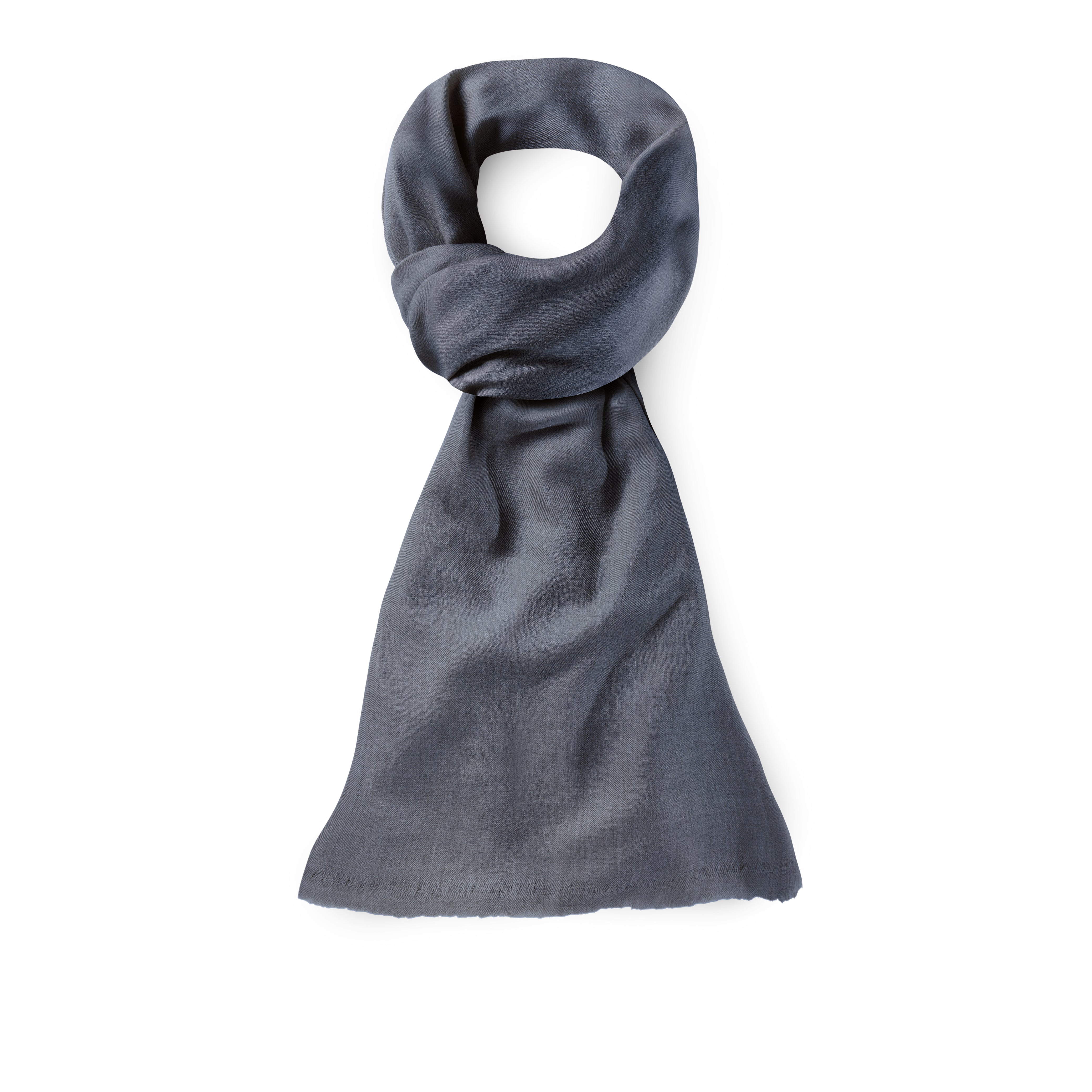 Large Pashmina Cashmere Scarf – Twill – Solid – 70 × 200 cm